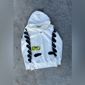 Off white spray paint hoodie xl
